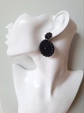 Load image into Gallery viewer, Soraya Earrings - Black
