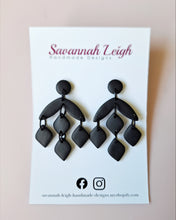 Load image into Gallery viewer, Valerie Earrings- Black
