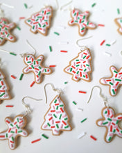 Load image into Gallery viewer, Christmas Cookie Tree Earrings
