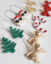 Load image into Gallery viewer, Bow Hoops- Ivory
