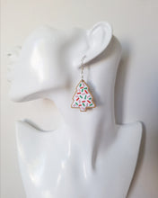 Load image into Gallery viewer, Christmas Cookie Tree Earrings
