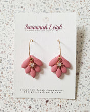 Load image into Gallery viewer, Ivy Hoop Earrings- Melon
