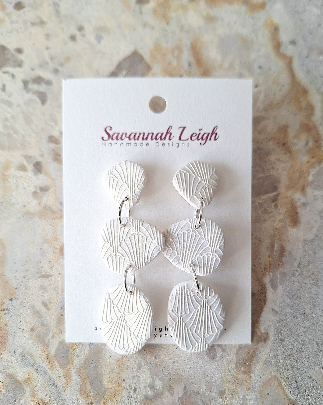 Mila Earrings- Champagne Pearl