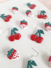 Load image into Gallery viewer, Cherry Earrings- Red
