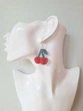 Load image into Gallery viewer, Cherry Earrings- Red
