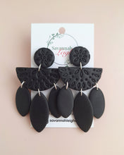 Load image into Gallery viewer, Abigail Earrings- Black
