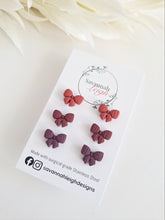 Load image into Gallery viewer, Plum Bow Studs
