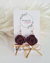 Load image into Gallery viewer, Celeste Earrings- Wine
