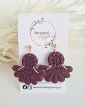 Load image into Gallery viewer, Cleo Earrings- Plum
