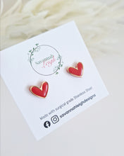 Load image into Gallery viewer, Sweetheart Studs- Red
