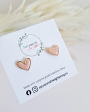 Load image into Gallery viewer, Sweetheart Studs- Blush Pink
