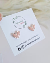 Load image into Gallery viewer, Sweetheart Studs- Blush Pink
