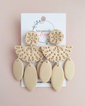 Load image into Gallery viewer, Abigail Earrings- Beige
