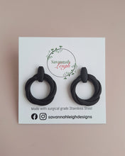 Load image into Gallery viewer, Bianca Studs- Black
