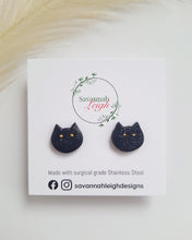 Load image into Gallery viewer, Spooky Cat studs
