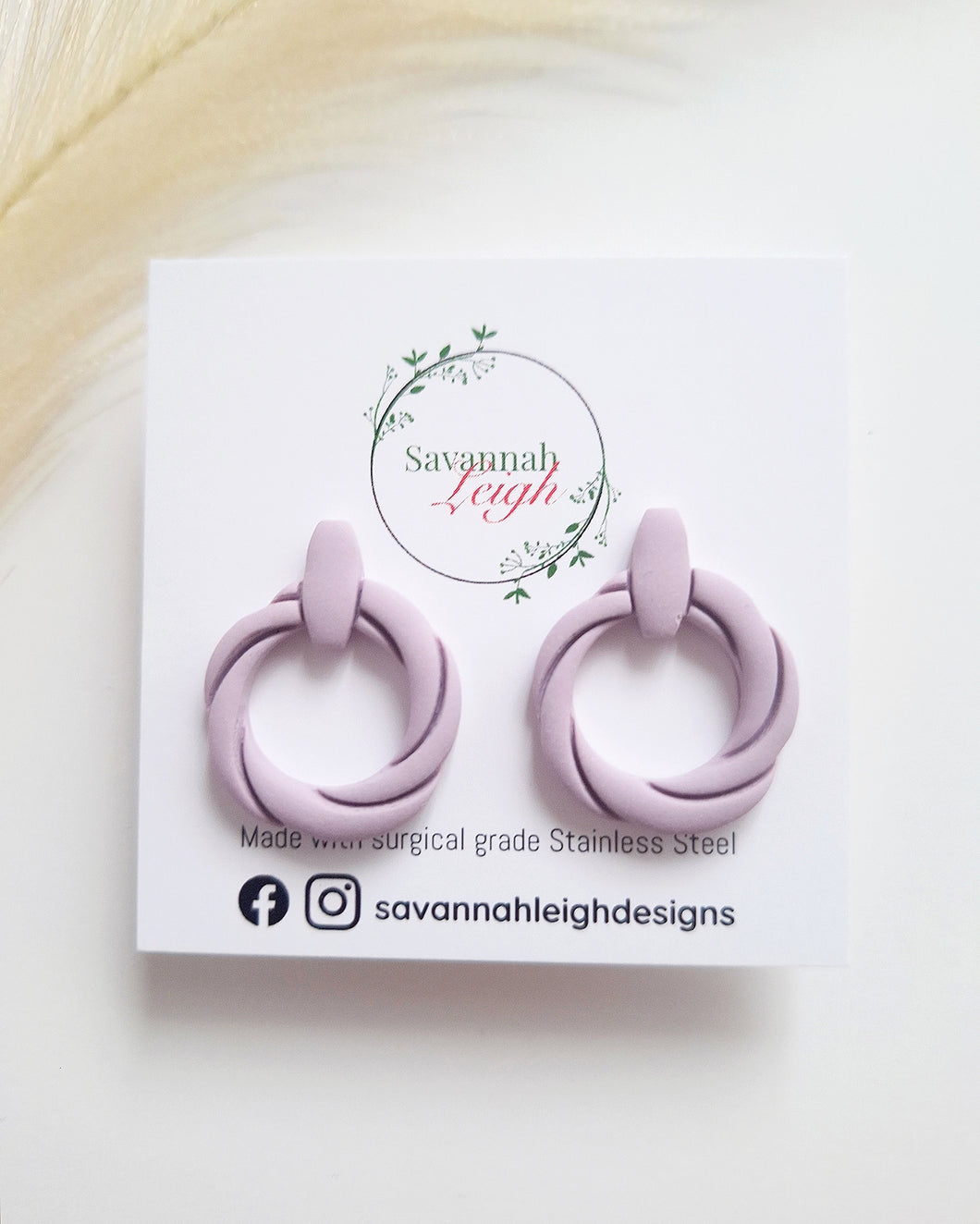 Bianca Studs- Lilac