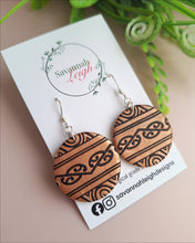 Load image into Gallery viewer, Hinemoana Earrings- Shimmery Copper &amp; Black
