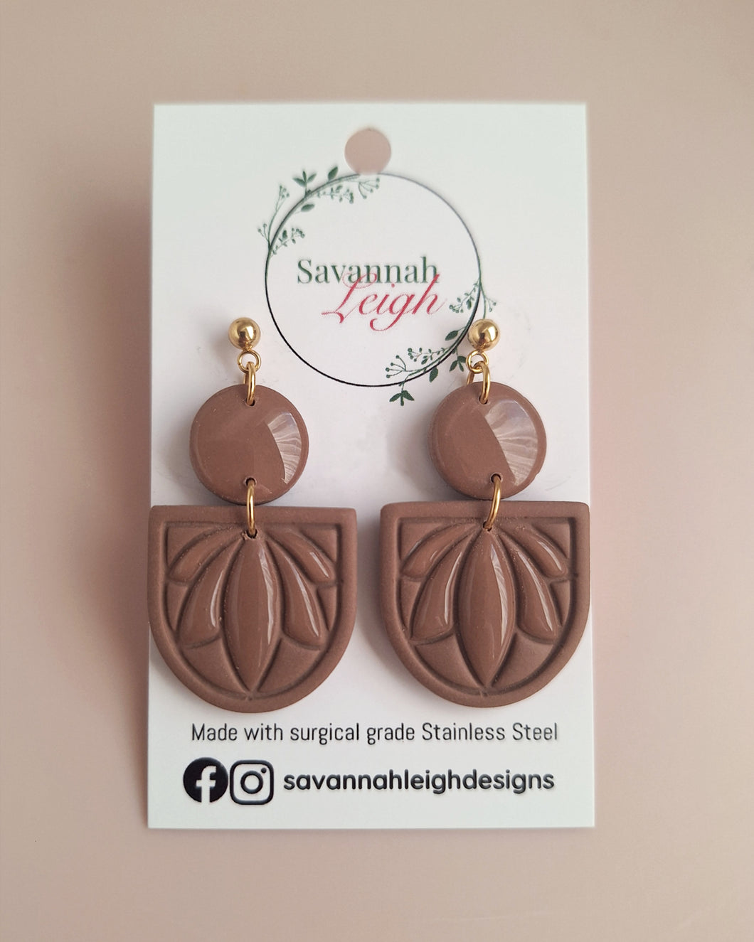 Lilly Earrings - Mocha