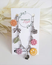 Load image into Gallery viewer, Flower Power Charm Necklace- Silver
