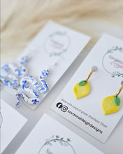 Load image into Gallery viewer, Lemon Mini Hoops
