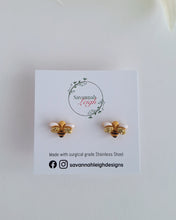 Load image into Gallery viewer, Bee studs
