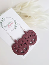 Load image into Gallery viewer, Mangopare Earrings- Burgundy
