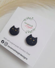 Load image into Gallery viewer, Spooky Cat studs
