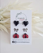 Load image into Gallery viewer, Silver Bow Studs
