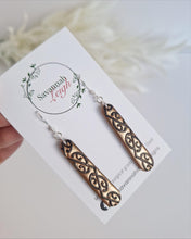 Load image into Gallery viewer, Maia Earrings- Bronze &amp; Black

