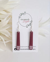 Load image into Gallery viewer, Kaokao Earrings- Burgundy
