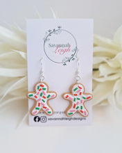 Load image into Gallery viewer, Gingerbread Man Cookie Earrings
