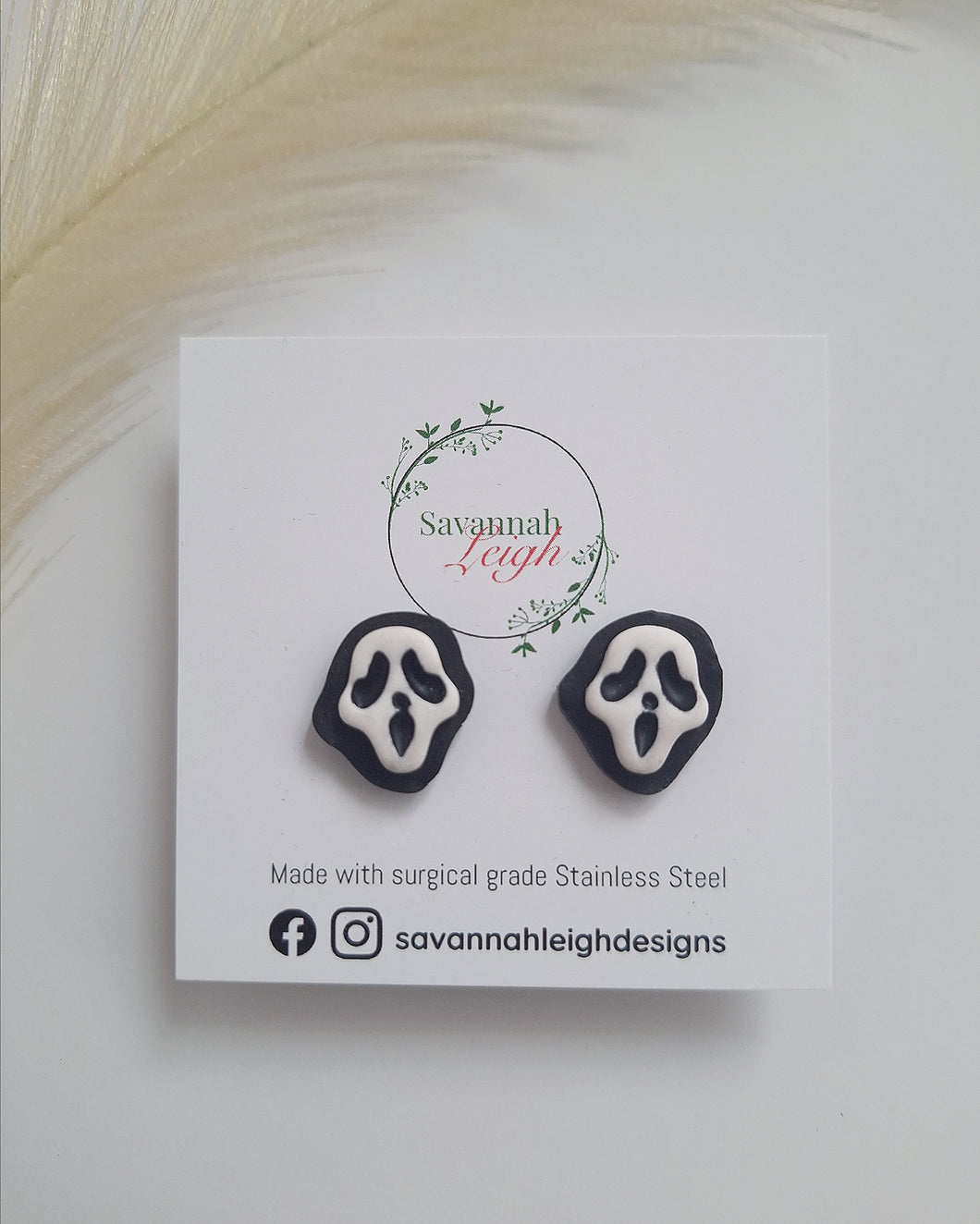 Ghost Face Studs