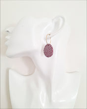 Load image into Gallery viewer, Alena Hoops- Burgundy Spots
