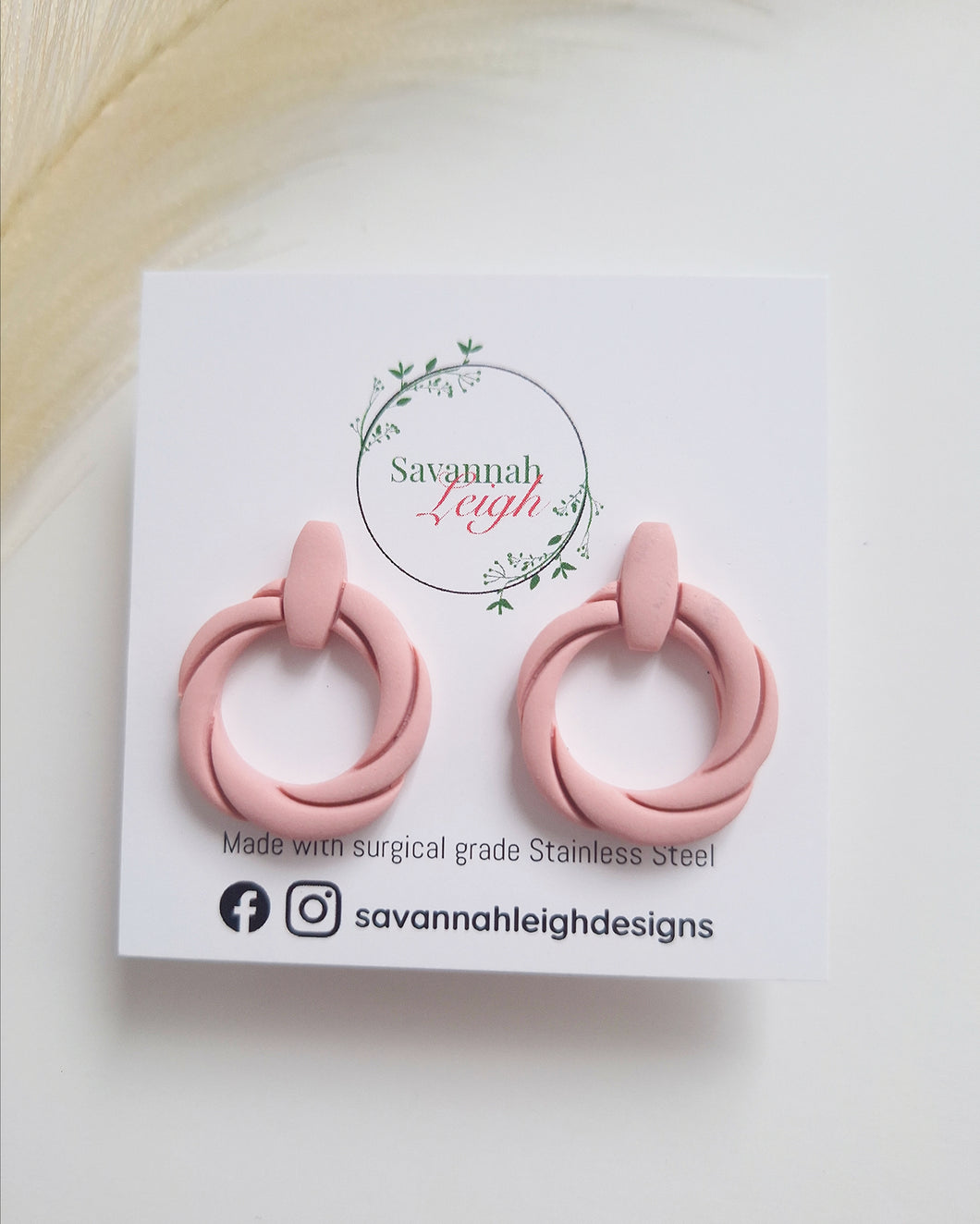 Bianca Studs- Pink