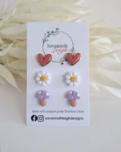 Load image into Gallery viewer, Lilac Mushroom studs
