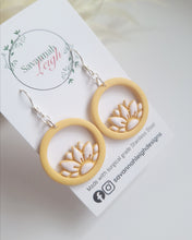 Load image into Gallery viewer, Sienna Earrings- Sunshine Yellow/White
